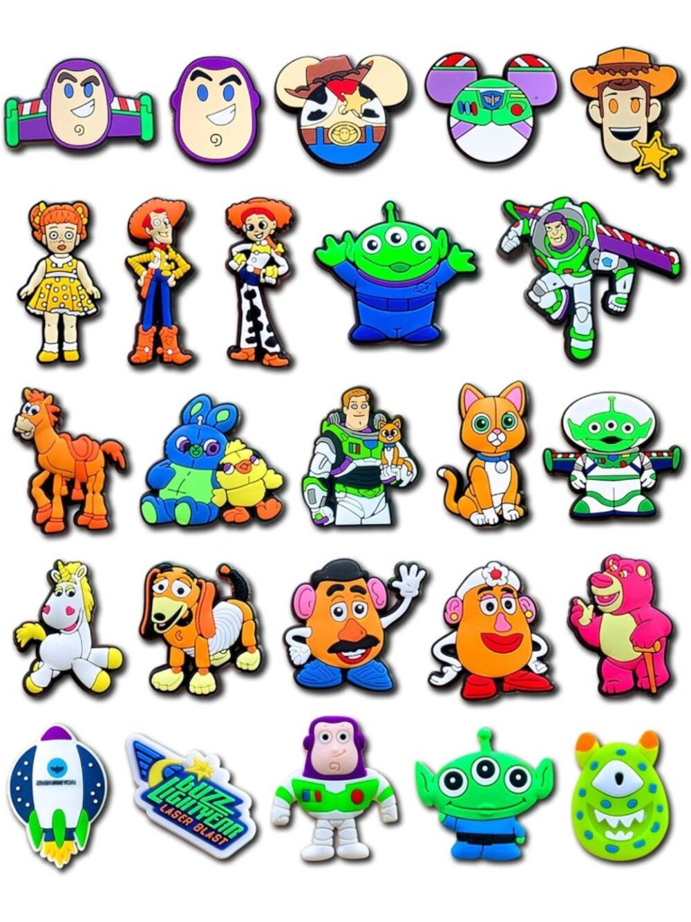 Colorful Shoe Charms for Clogs & Sandals - 25-40 Pcs Cartoon Accessories for